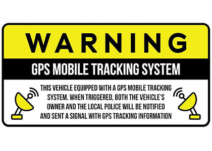 GPS-Warning-Sticker